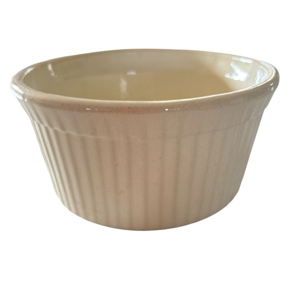 VTG STANGL POTTERY HANDCRAFTED COOKRITE OVENWARE 1 QT CASSEROLE SOUFFLÉ DISH USA - Picture 9 of 9